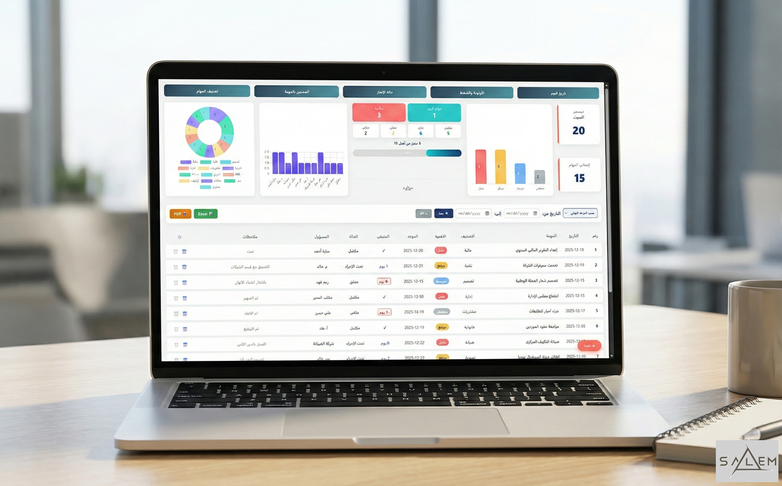 Smart Task Manager Dashboard